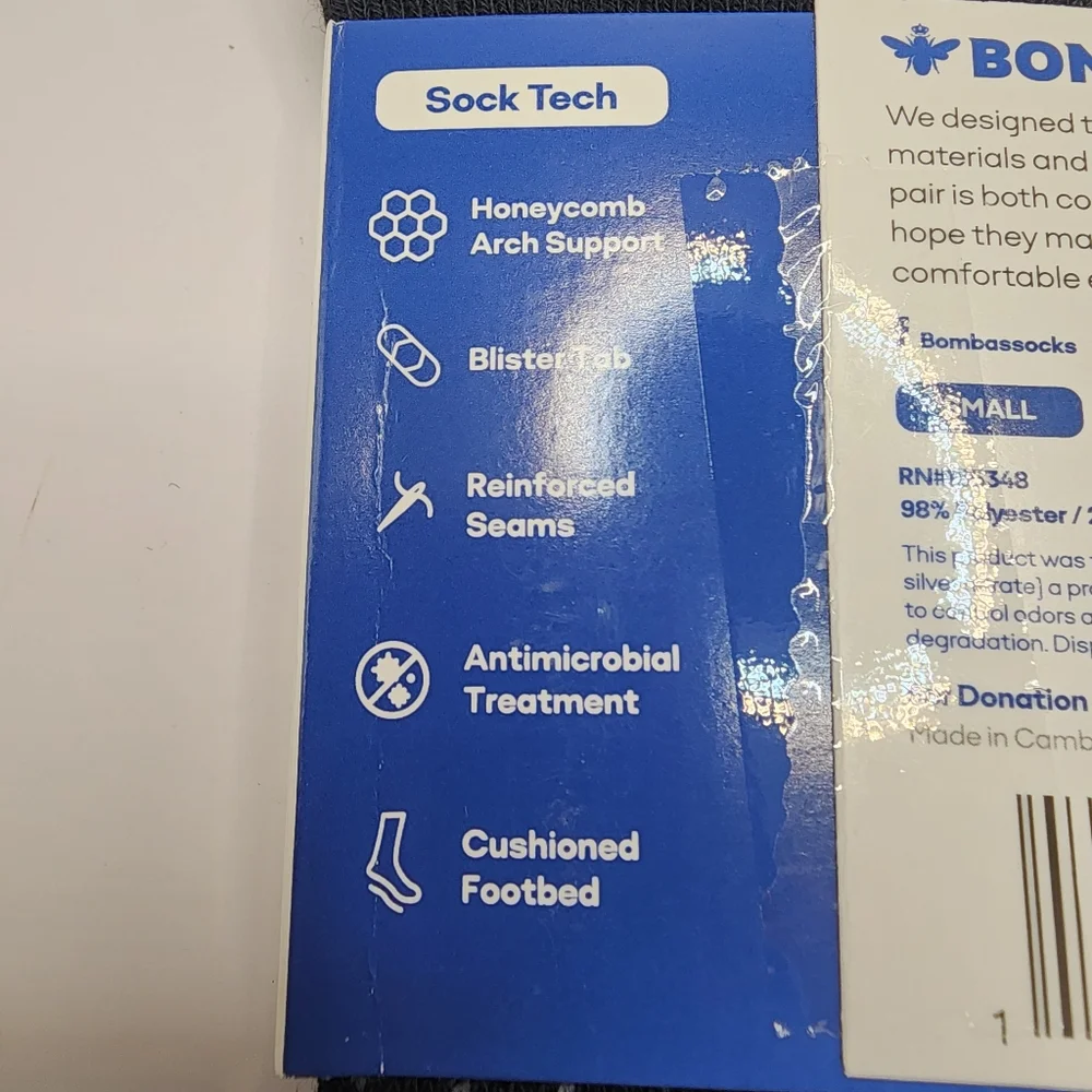 Bombas Black‎ Ankle Socks New Size Xs Lot Of 3